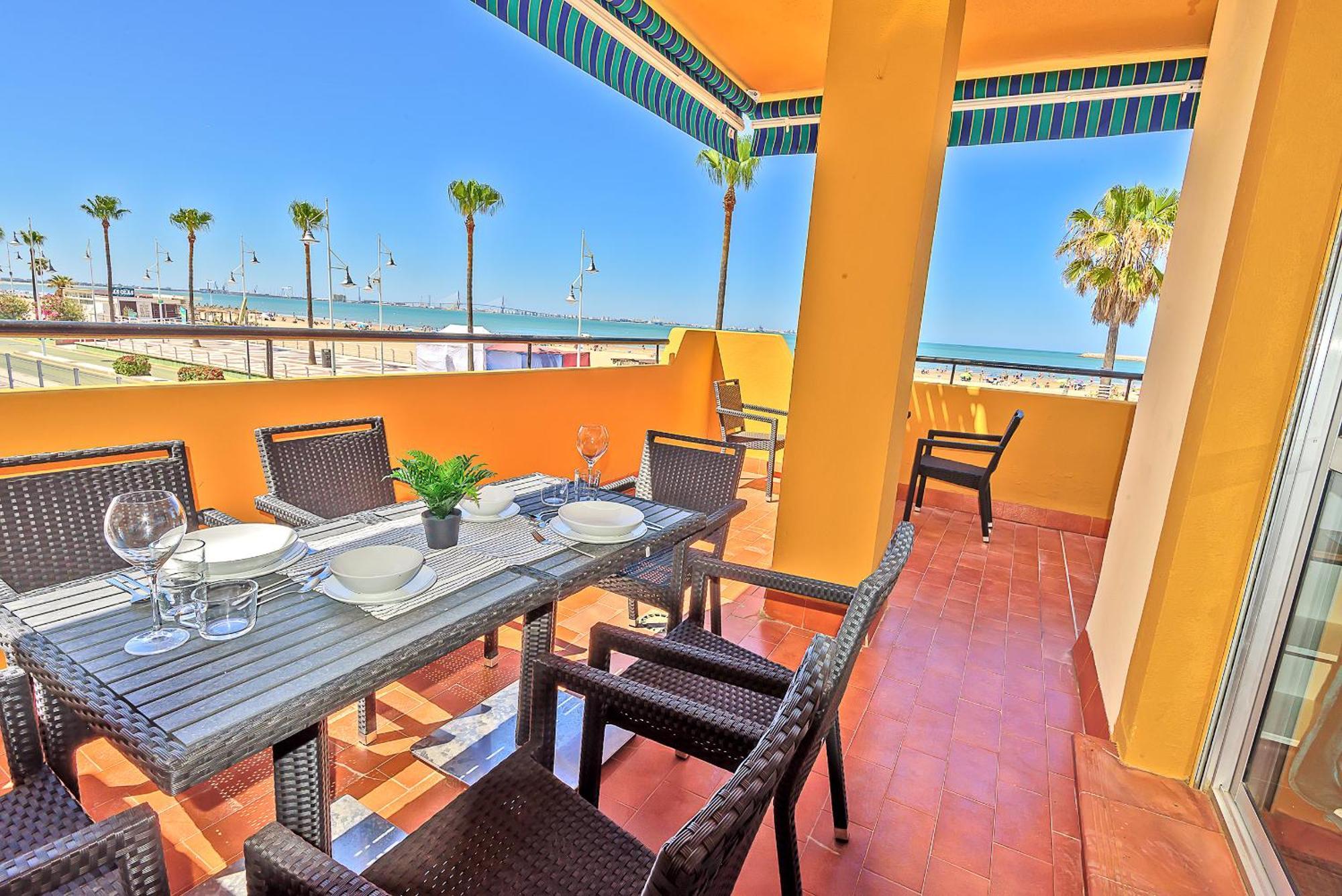 Beachfront Duplex 1ª Linea & Terraces Oceanfront El Puerto de Santa María Exterior foto