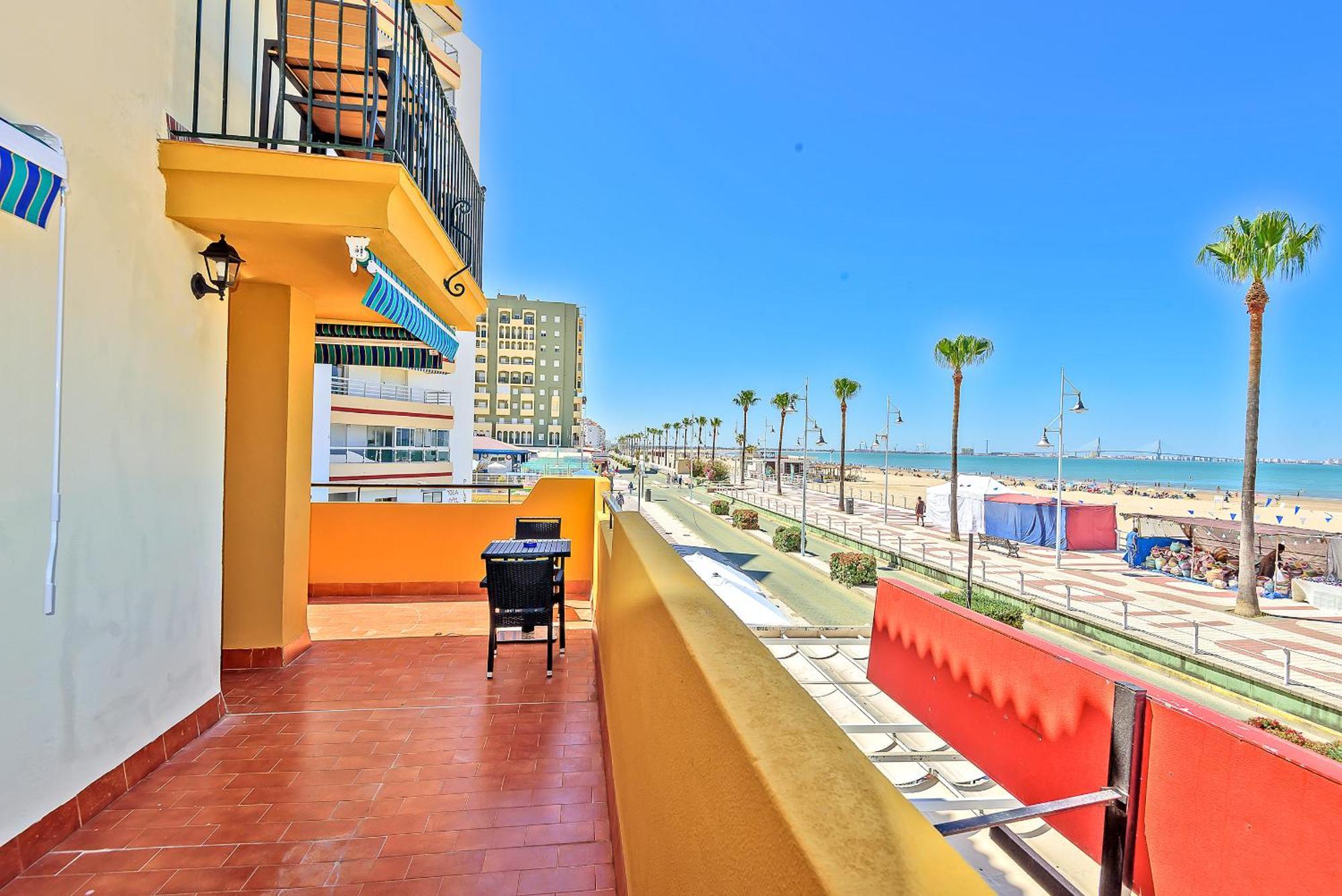 Beachfront Duplex 1ª Linea & Terraces Oceanfront El Puerto de Santa María Exterior foto