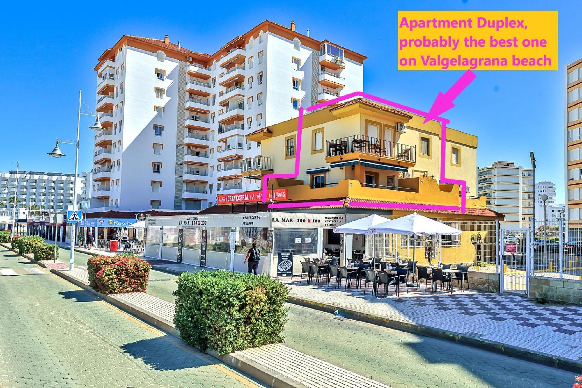 Beachfront Duplex 1ª Linea & Terraces Oceanfront El Puerto de Santa María Exterior foto