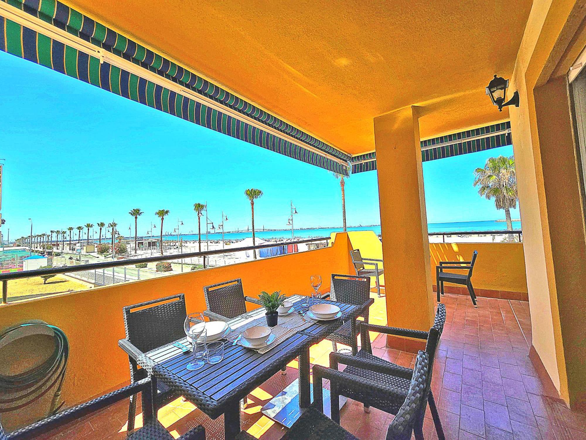 Beachfront Duplex 1ª Linea & Terraces Oceanfront El Puerto de Santa María Exterior foto